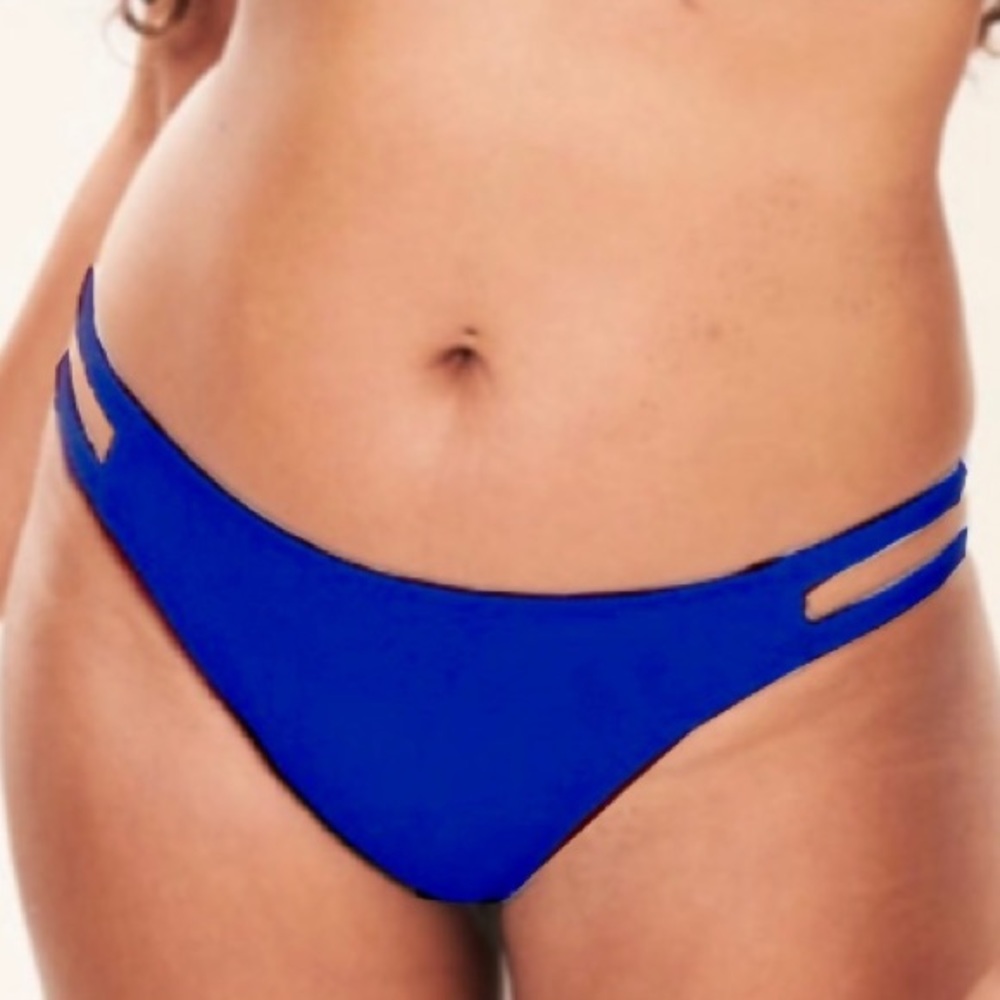 Abercrombie & Fitch Blue Classic Coverage Bikini Bottoms